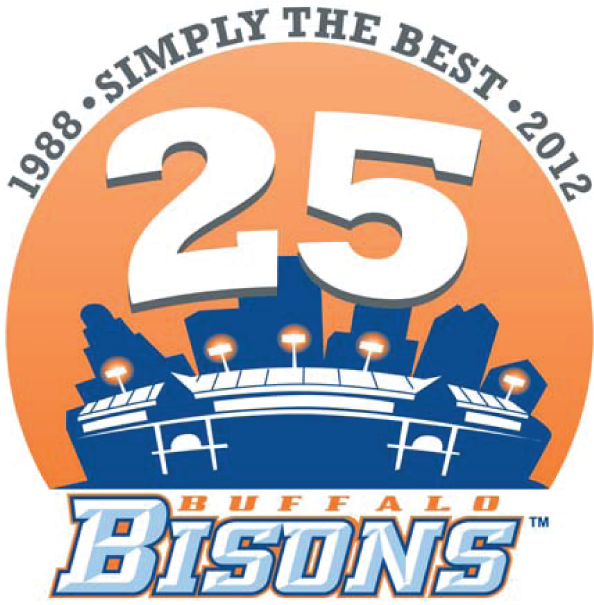 Buffalo Bisons 2012 Stadium Logo vinyl decal